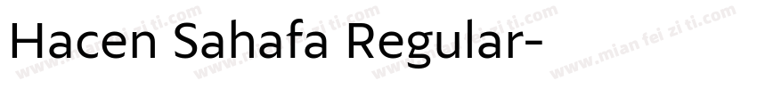 Hacen Sahafa Regular字体转换